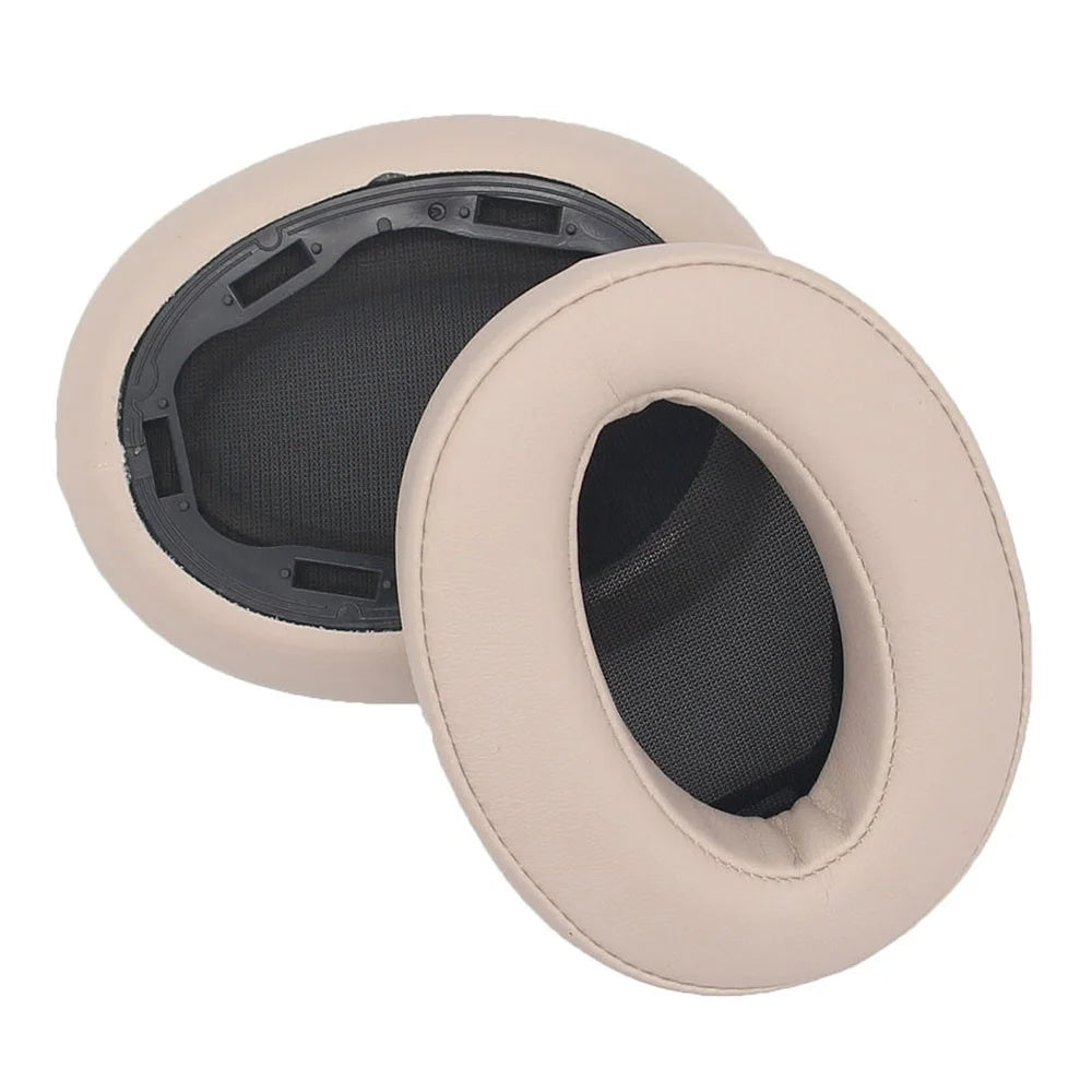 JZF-369 Headset Ear Cushions for Sony WH-H910N Replacement Ear Pads Cover 1Pair Protein Leather Headphones Ear Cups - Beige - 5
