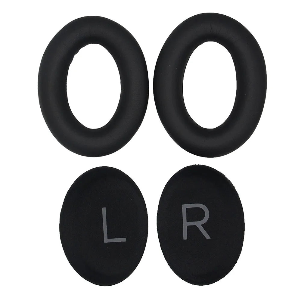 JZF-371 1Pair Earpads Cover Protector Kit for Bose QuietComfort45 Protein Leather Replacement Ear Pads Headphones Ear Cushions Headset Ear Cups - 1