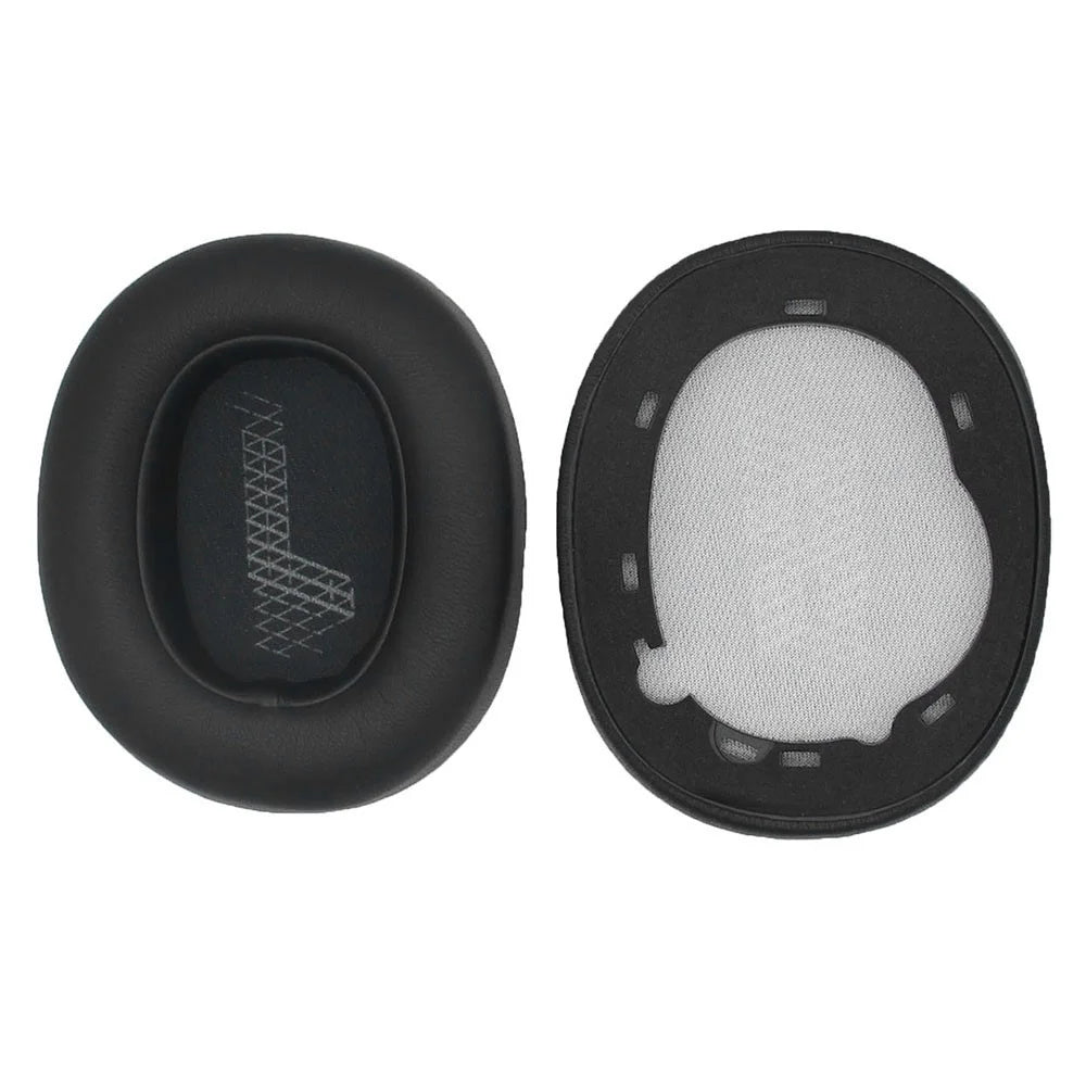 JZF-373 For JBL Live 650BTNC/660/E65BTNC/Duet NC Headset Ear Cushions 1Pair Protein Leather Ear Cups Headphones Ear Pads Cover - Black - 2