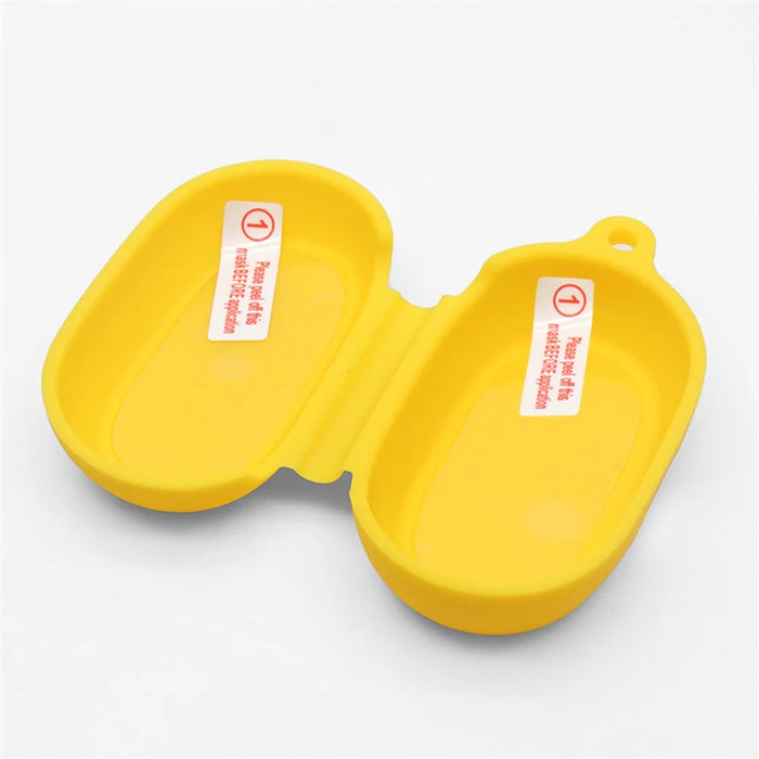 For Jabra Elite 7 Active / 7 Pro Case Cover Portable Protective Case Earbuds Soft Silicone Protector with Keychain - White - 7