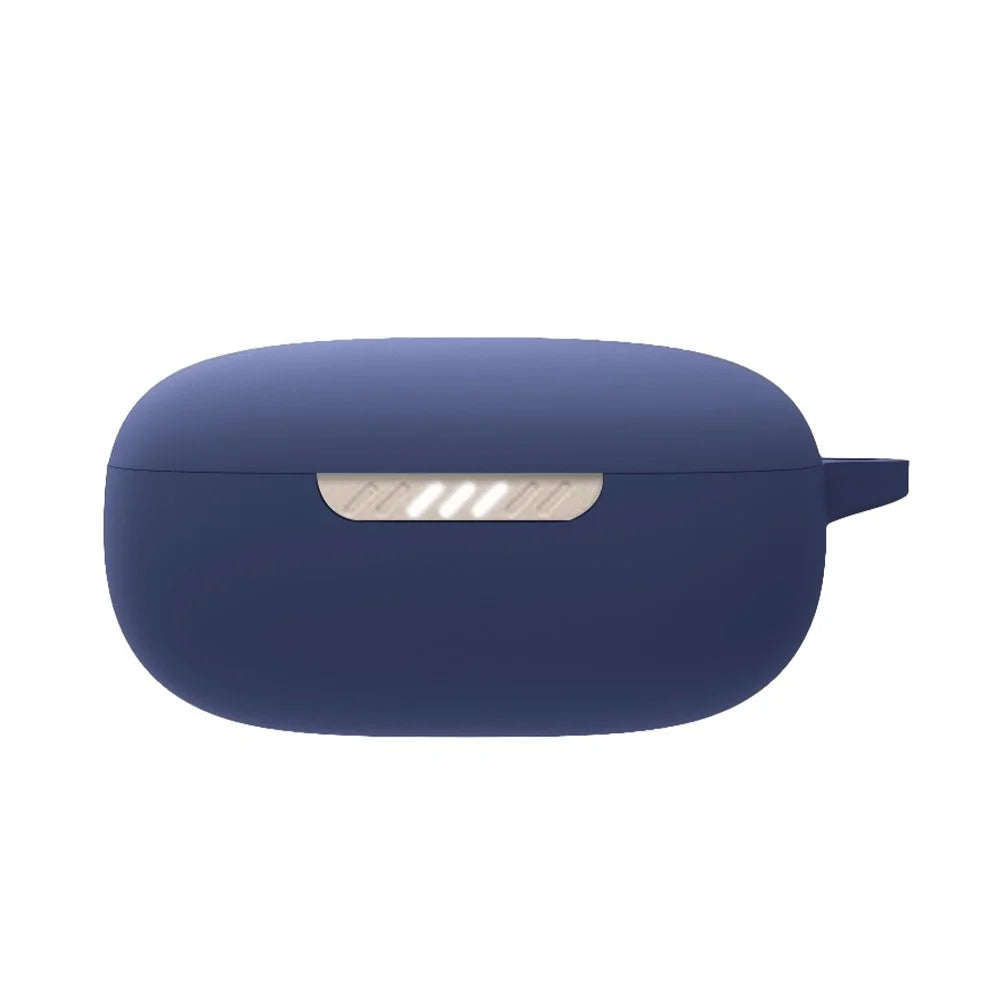 Silicone Protective Case for JBL Live Pro+ TWS, Earphone Charging Box Anti-scratch Dustproof Shell Cover - Dark Blue - 3