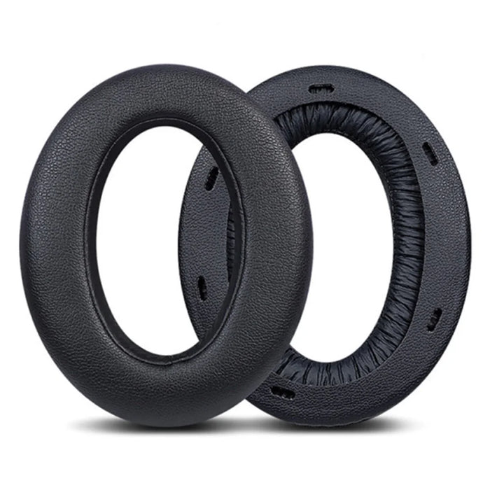 1 Pair Replacement Earpads for Sony WH-XB910N Headphone Soft Sponge Leahter Cushion Pads - Black - 2