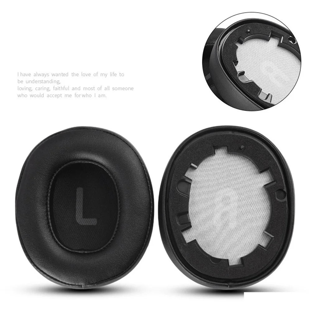 1 Pair Replacement Ear Pads Protein Leather Cushions for JBL TUNE700 T750BTNC Headset Earmuff Cover - Black - 4