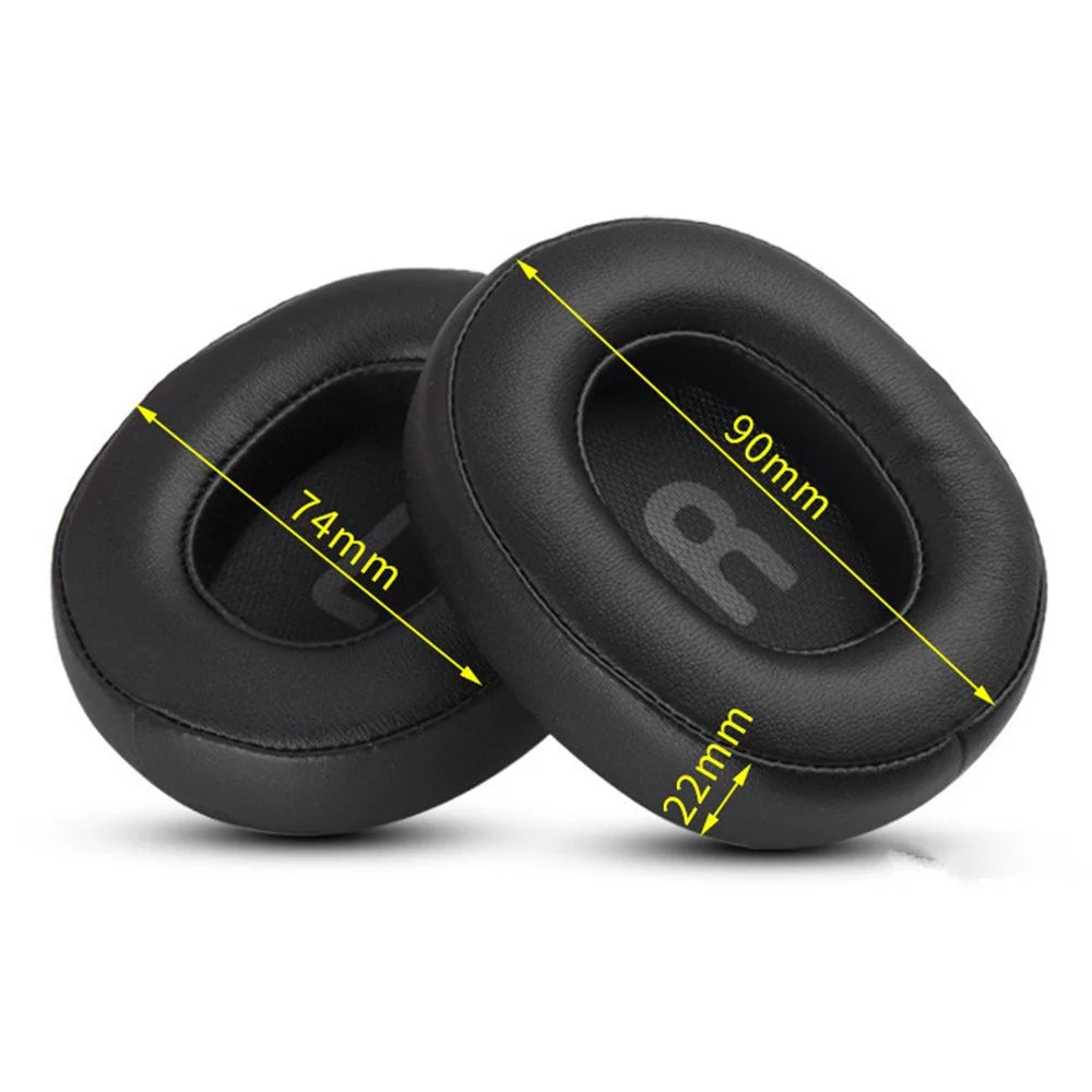 1 Pair Replacement Ear Pads Protein Leather Cushions for JBL TUNE700 T750BTNC Headset Earmuff Cover - Black - 5