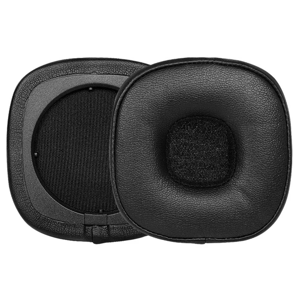 For Marshall Major IV 1 Pair Protein Leather+Sponge Replacement Earpads Soft Breathable Earmuffs Headphone Accessories - 1