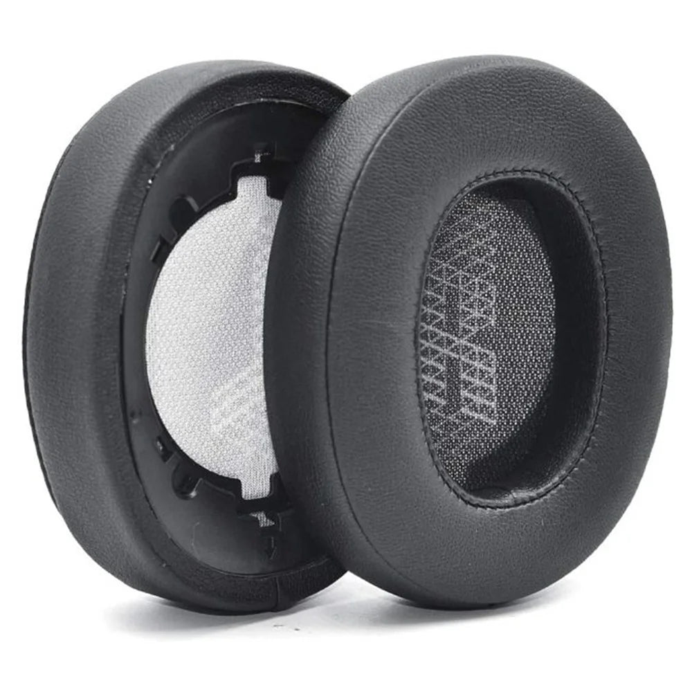 For JBL Live 500BT 1 Pair Protein Leather Headphone Earpads Soft Breathable Headset Earmuffs - Black - 3