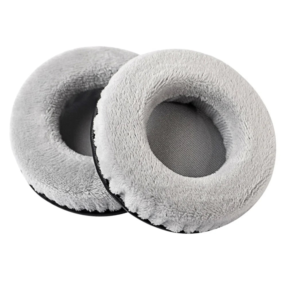 1 Pair Velvet Replacement Ear Pads for Jabra Revo Wireless On-Ear Bluetooth-compatible Headset Parts Earmuff Cover Cushion - Grey - 1