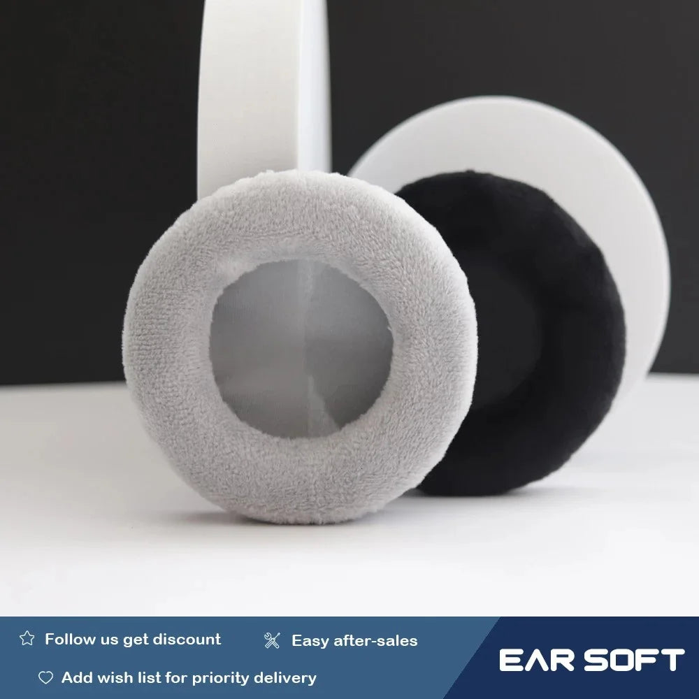 1 Pair Velvet Replacement Ear Pads for Jabra Revo Wireless On-Ear Bluetooth-compatible Headset Parts Earmuff Cover Cushion - Grey - 6