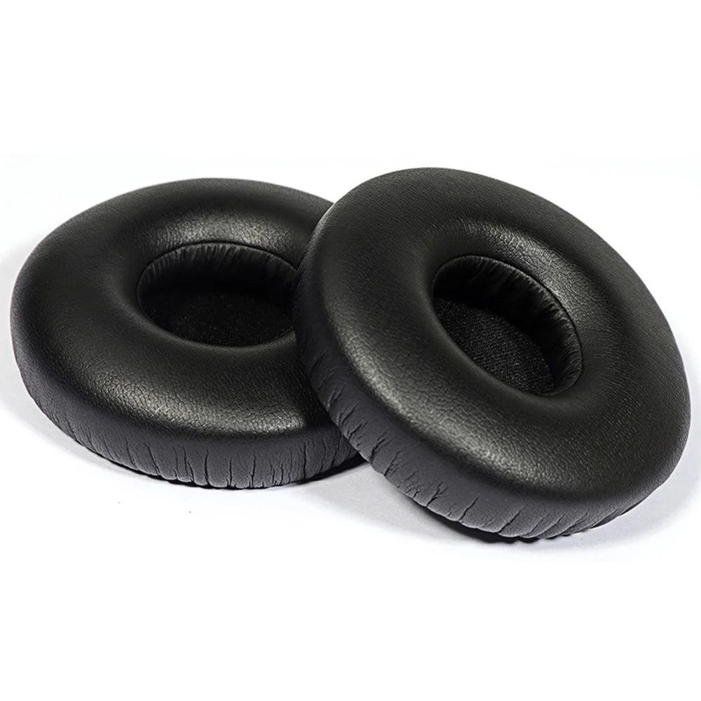 1 Pair for Jabra Revo Wireless On-Ear Bluetooth-compatible Headset Plain Protein Leather Ear Pads Replacement Parts Earmuff Cover Cushion - Black - 2