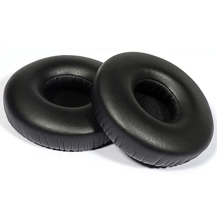 1 Pair for Jabra Revo Wireless On-Ear Bluetooth-compatible Headset Plain Protein Leather Ear Pads Replacement Parts Earmuff Cover Cushion - Black - 2