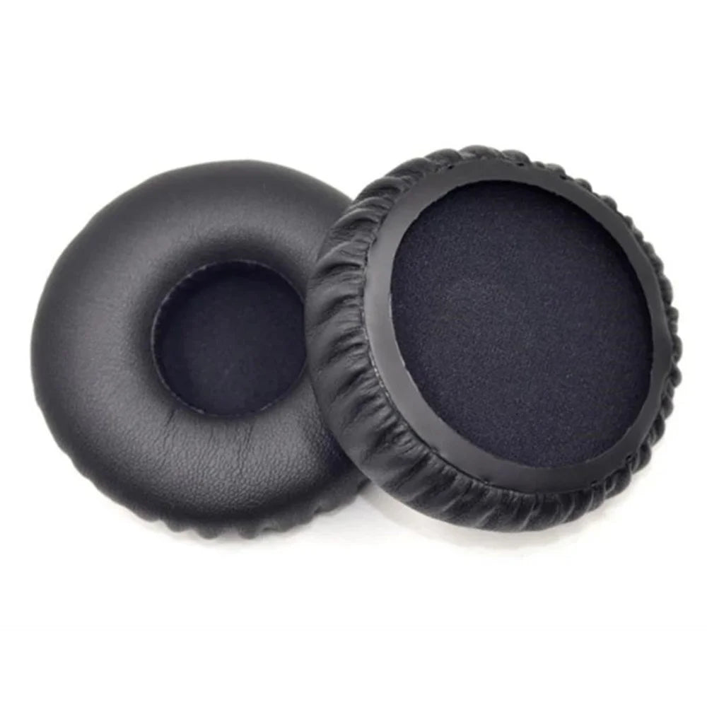 1 Pair for Jabra Revo Wireless On-Ear Bluetooth-compatible Headset Plain Protein Leather Ear Pads Replacement Parts Earmuff Cover Cushion - Black - 3