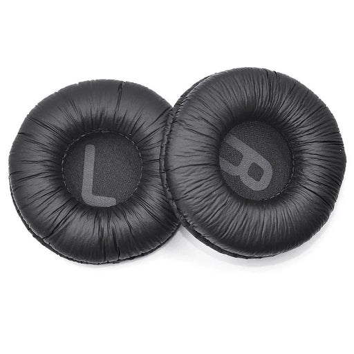 1 Pair Earmuff Cover Cushion for Jabra Revo Wireless Bluetooth-compatible Headset Wrinkled Protein Leather Ear Pads - Black - 2