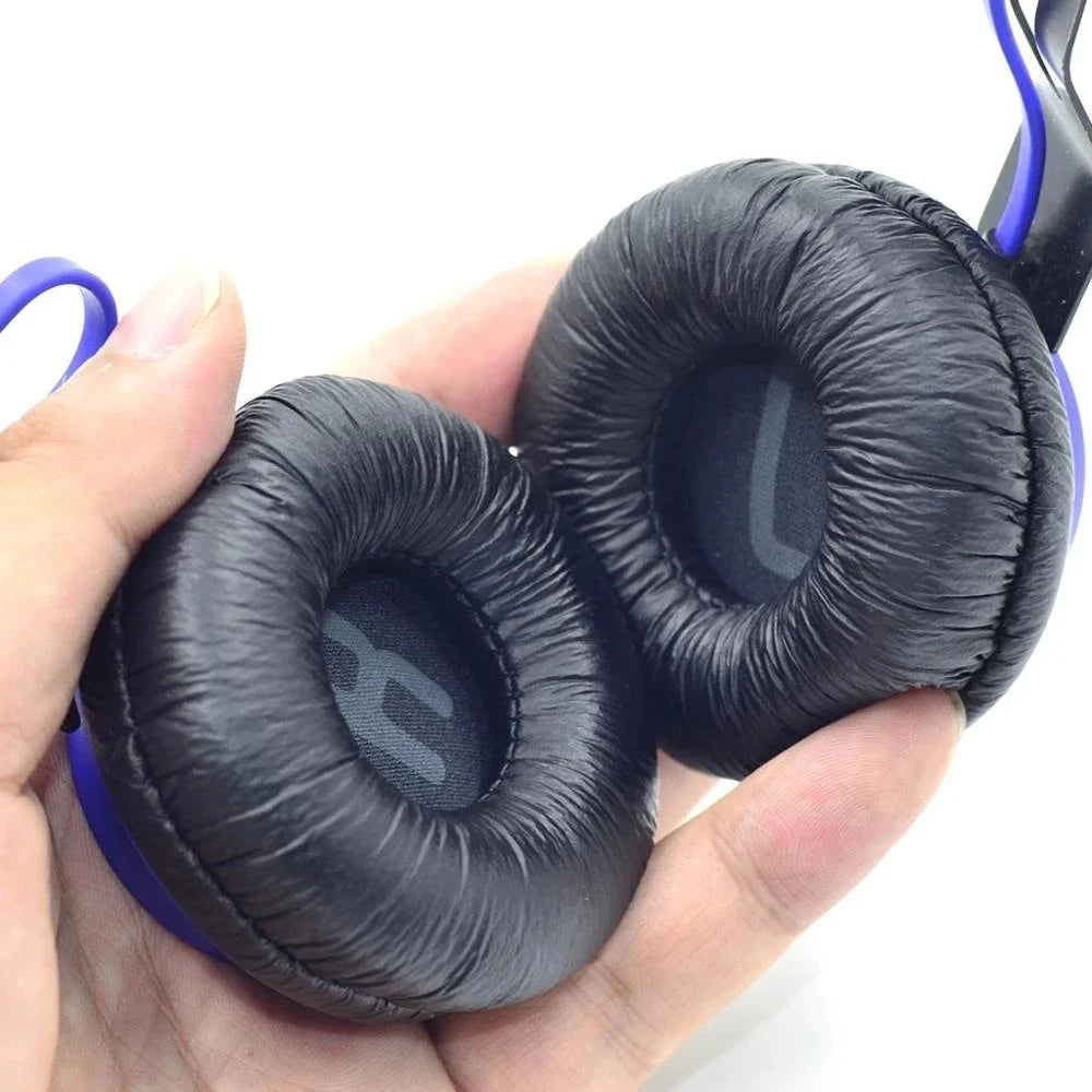 1 Pair Earmuff Cover Cushion for Jabra Revo Wireless Bluetooth-compatible Headset Wrinkled Protein Leather Ear Pads - Black - 3