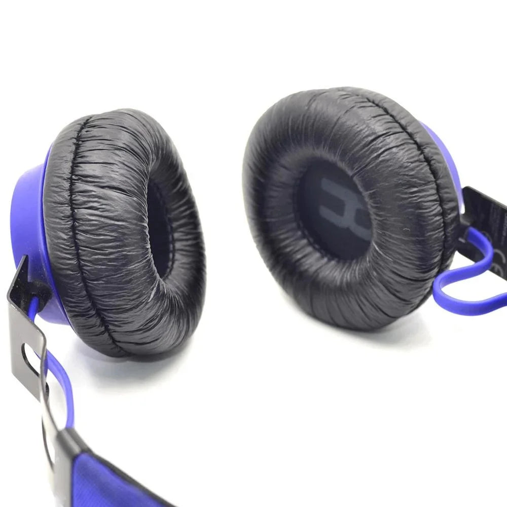 1 Pair Earmuff Cover Cushion for Jabra Revo Wireless Bluetooth-compatible Headset Wrinkled Protein Leather Ear Pads - Black - 5