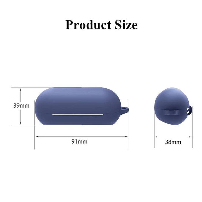For Sony WF-C500 TWS Bluetooth-compatible Earphone Silicone Shell Anti-drop Protective Cover - Navy Blue - 5