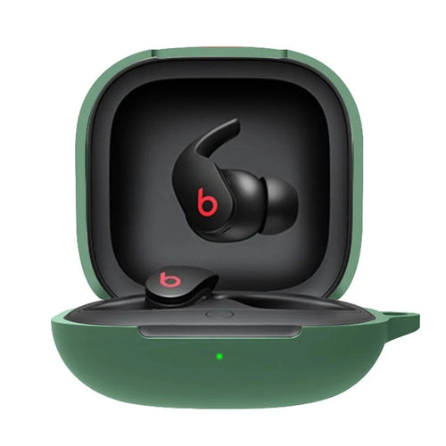 For Beats Fit Pro TWS Bluetooth-compatible Earphone Charging Case Protective Cover Silicone Anti-drop Sleeve - Dark Green - 1