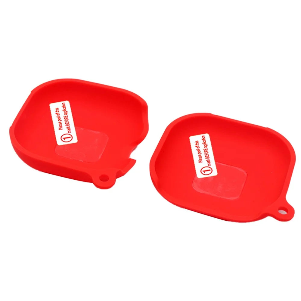 For Beats Fit Pro Wireless Bluetooth-compatible Earphone Silicone Case Anti-scratch Charging Box Shell with Carabiner - Red - 3