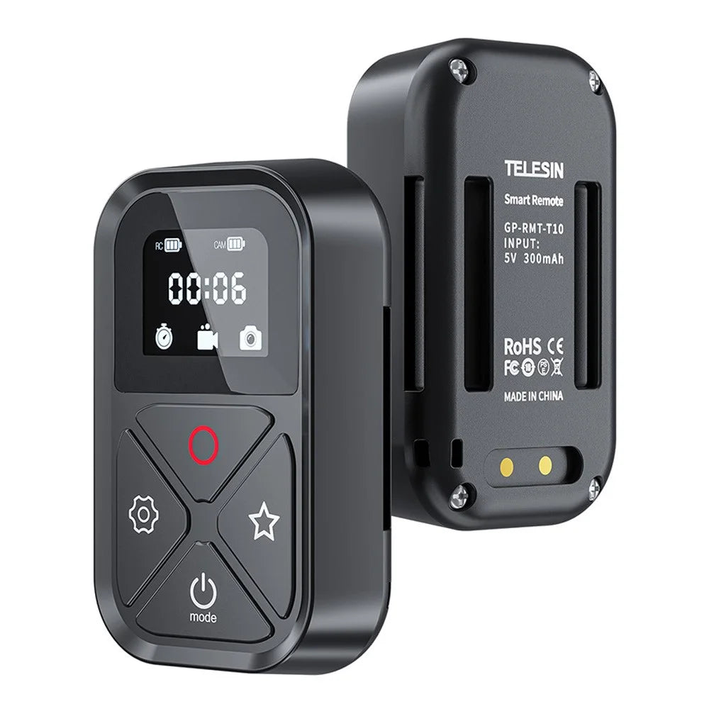 TELESIN GP-RMT-T10 T10 80M WiFi Bluetooth-compatible Remote Controller with Display for GoPro Hero 9 / 10 / 11 / 8 / Max - 1