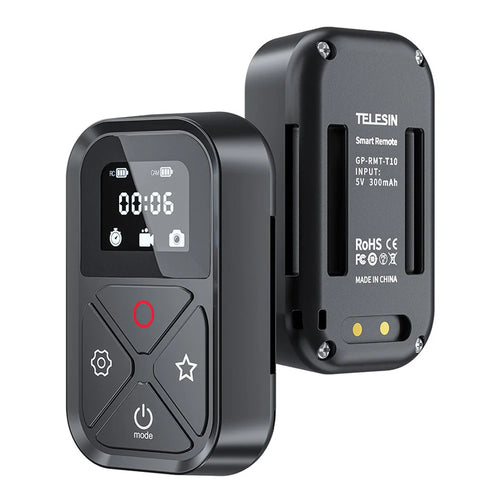 TELESIN GP-RMT-T10 T10 80M WiFi Bluetooth-compatible Remote Controller with Display for GoPro Hero 9 / 10 / 11 / 8 / Max - 1