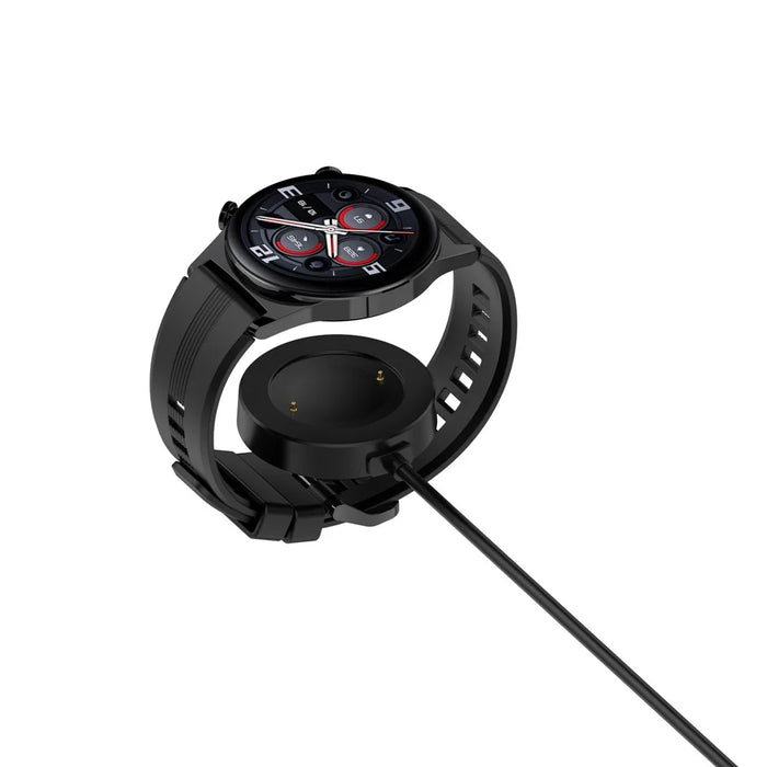 Smart Watch Charger Magnetic for Honor Watch GS3 Portable Charging Dock with Cable - Black - 2