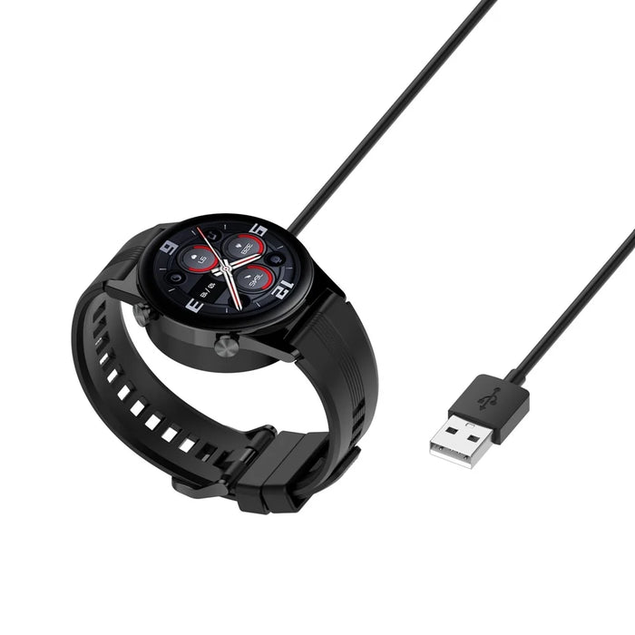 Smart Watch Charger Magnetic for Honor Watch GS3 Portable Charging Dock with Cable - Black - 5