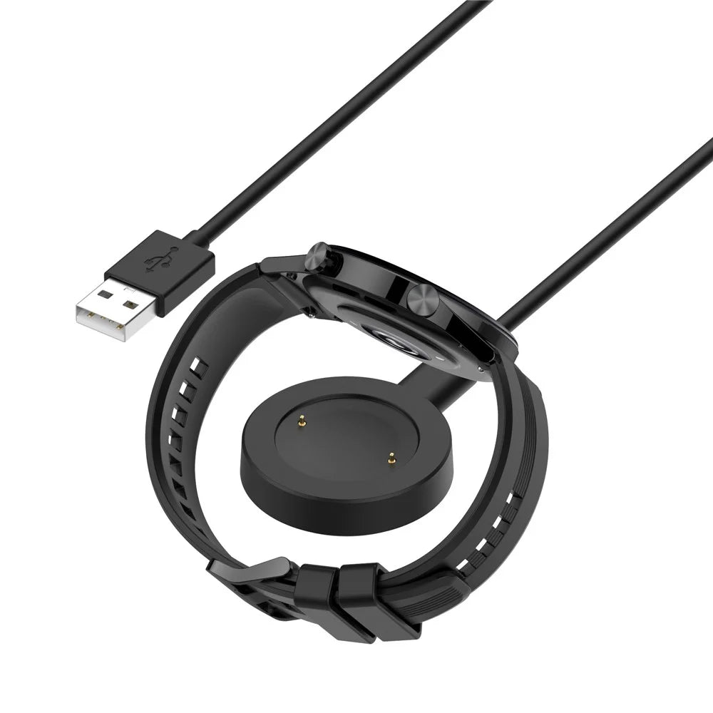 For Honor Watch GS3 Smart Watch Charger Magnetic with Detachable Charging Cable Portable Charging Dock - Black - 3