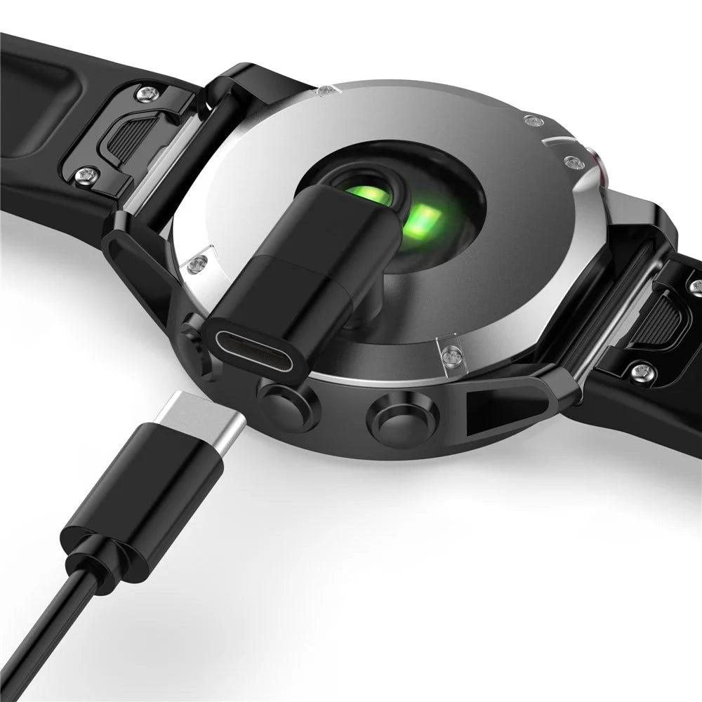 Smart Watch Charging Adapter for Garmin Fenix 7 / Venu 2 Plus / Instinct 2 / vivoactive 5 AMOLED Type-C Female To Garmin Watch Connector - 7