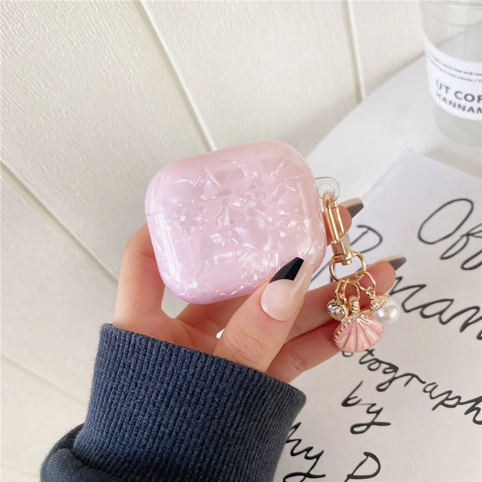 For Apple AirPods 3 Stylish TPU Protective Cover Stylish Earphone Charging Case Sleeve with Shell Pendant - 1