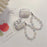 For Apple AirPods 3 Stylish Flower Pattern Bluetooth-compatible Earphone TPU Protective Cover Flower Hand Strap Design Case - 5