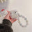 For Apple AirPods 3 Stylish Flower Pattern Bluetooth-compatible Earphone TPU Protective Cover Flower Hand Strap Design Case - 7
