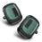 For Google Pixel Buds A Bluetooth-compatible Earbuds Protective Case Snap-on Lid Design Anti-drop Earphone Cover with Hanging Buckle - Green - 7