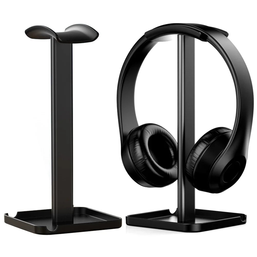 Z10 Desktop Over-ear Headphone Stand ABS+TPU Headset Holder Mount with Solid Base - Black - 1