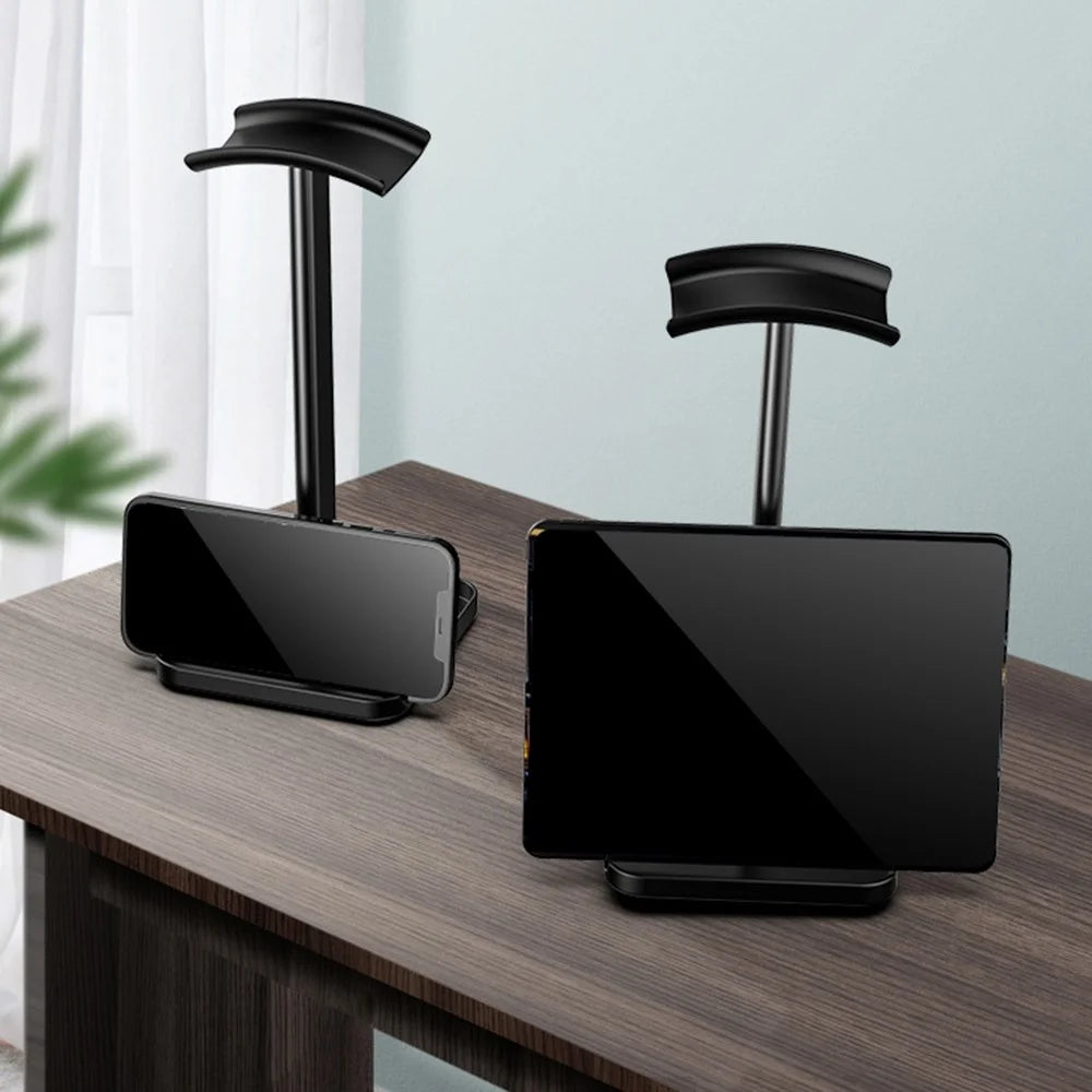 Z10 Desktop Over-ear Headphone Stand ABS+TPU Headset Holder Mount with Solid Base - Black - 5