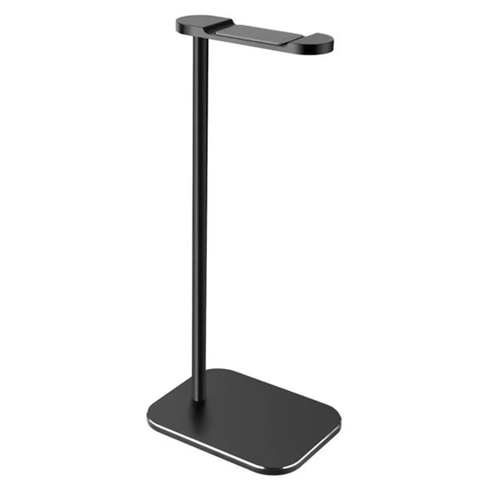 Z9 Universal Aluminum Alloy Desktop Headphone Stand Anti-slip Silicone Pad Headset Display Organizer Hanger Rack Holder - Black - 2