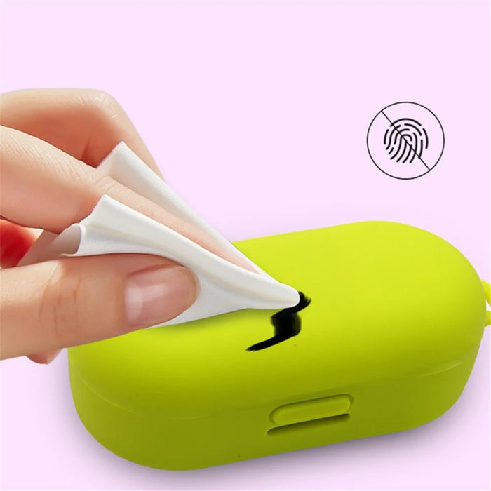 For Bose Sport Earbuds Bluetooth-compatible TWS Earphone Silicone Cover Drop-proof Case with Anti-lost Buckle - White - 5