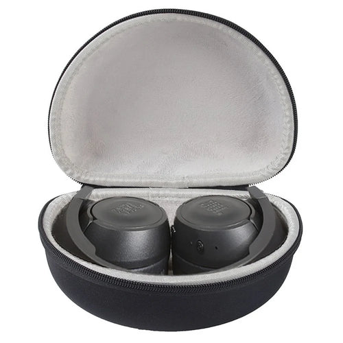 For JBL TUNE 510BT/T450 Impact Resistant Bluetooth-compatible Headset Carrying Case Shockproof Storage Bag - Black / Grey - 1