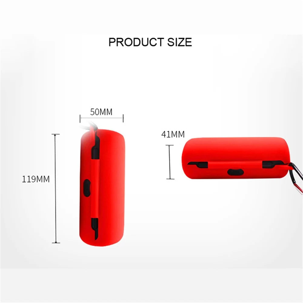 For Bose SoundSport Free TWS Bluetooth-compatible Earphone Silicone Case Anti-drop Protective Cover with Anti-lost Buckle - Red - 4