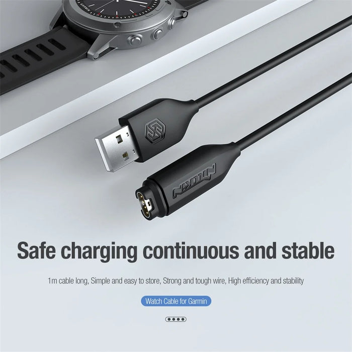 NILLKIN 1m for Garmin Smart Watch USB Power Cord Fast Charging Cable - 3