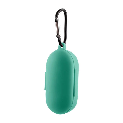 For OnePlus Buds Z Soft Silicone Anti-fingerprint Anti-drop Bluetooth-compatible Earphone Protective Case Cover with Buckle - Light Green - 1
