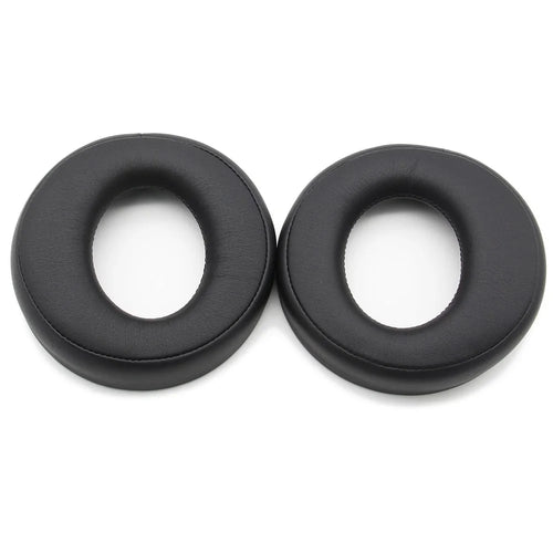 JZF-233 1 Pair for Sony PS4 PS3 PSV PC Gold Wireless Headset 7.1 Replacement Ear Cups Earpads Protein Leather Headphone Ear Cushion - Black - 1