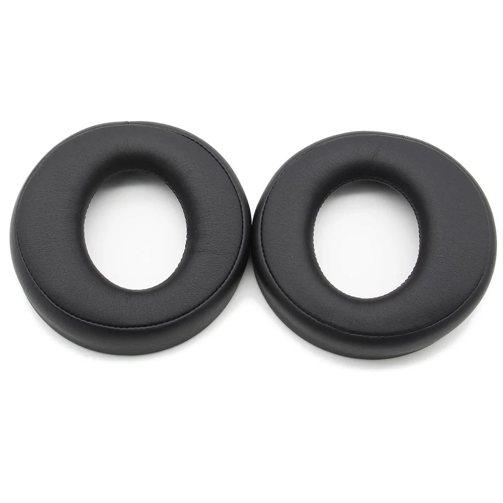 JZF-233 1 Pair for Sony PS4 PS3 PSV PC Gold Wireless Headset 7.1 Replacement Ear Cups Earpads Protein Leather Headphone Ear Cushion - Black - 1