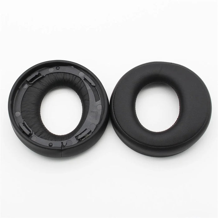 JZF-233 1 Pair for Sony PS4 PS3 PSV PC Gold Wireless Headset 7.1 Replacement Ear Cups Earpads Protein Leather Headphone Ear Cushion - Black - 6