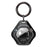 For Apple AirTag Locator Carbon Fiber Pattern Shockproof Case Protective Cover with Hanging Buckle - Black - 1