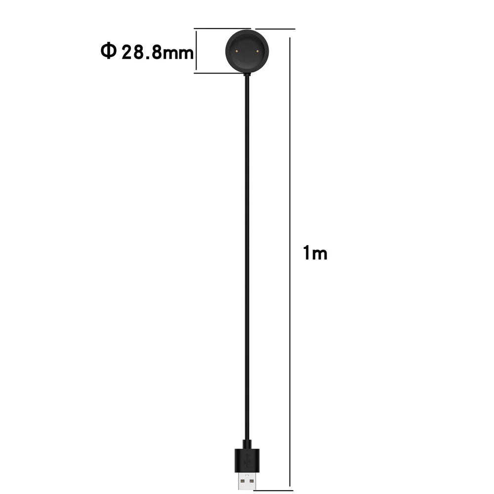 For Mibro X1 / Color / Lite Smart Watch USB Charger Magnetic Absorption Charging Dock Cradle Cable - 5
