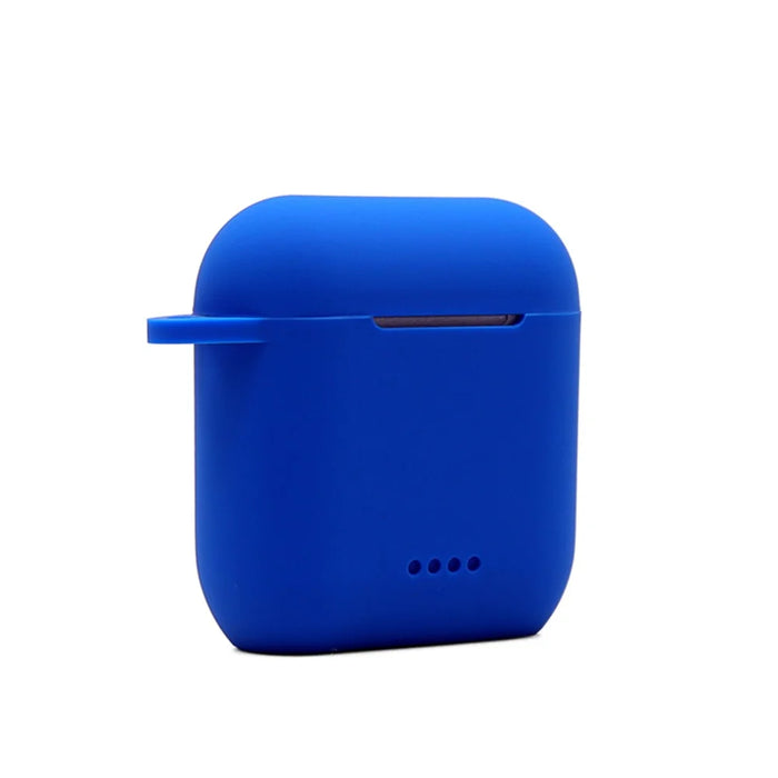Bluetooth-compatible Earphone Protective Case for TOZO T6, Soft Silicone Charging Box Anti-drop Cover Shell with Anti-loss Buckle - Blue - 6