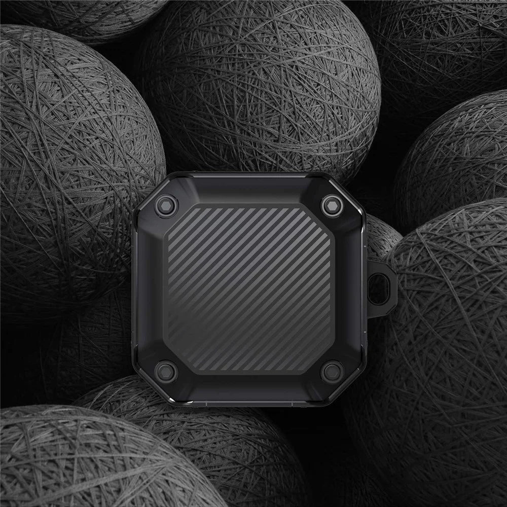 For Samsung Galaxy Buds Live / Buds 2 /  Buds 2 Pro / Buds Pro Anti-drop TPU Case Wireless Earphone Protective Cover with Buckle - Black - 2