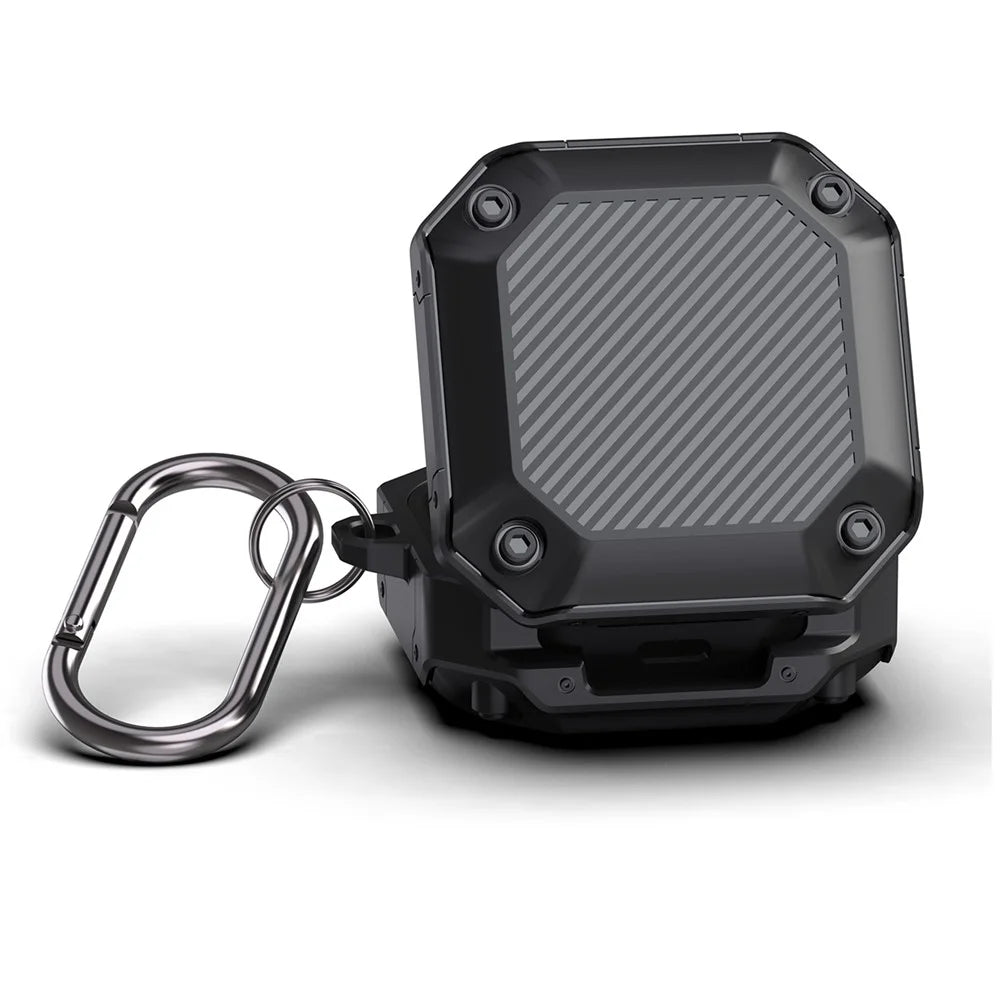 For Samsung Galaxy Buds Live / Buds 2 /  Buds 2 Pro / Buds Pro Anti-drop TPU Case Wireless Earphone Protective Cover with Buckle - Black - 4
