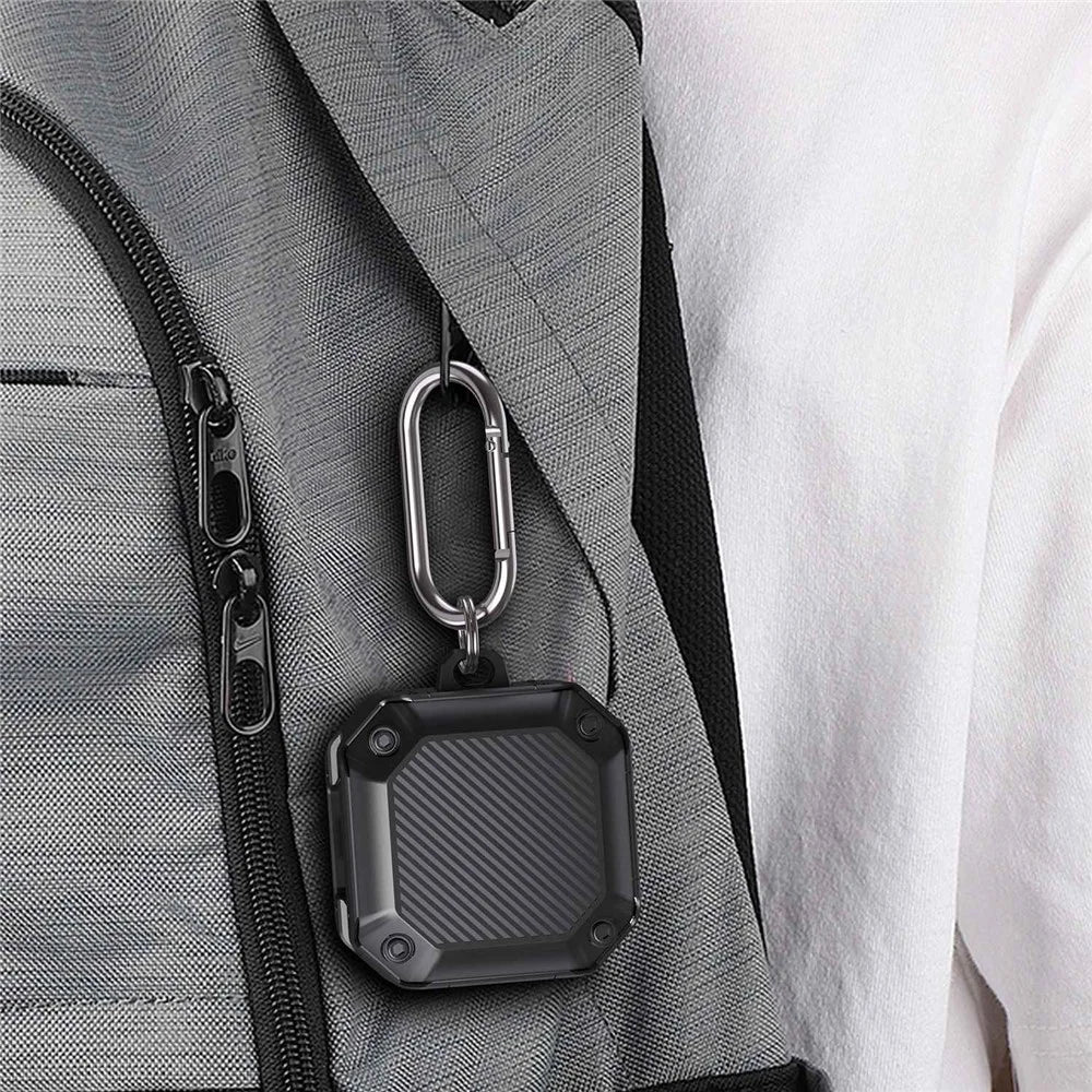 For Samsung Galaxy Buds Live / Buds 2 /  Buds 2 Pro / Buds Pro Anti-drop TPU Case Wireless Earphone Protective Cover with Buckle - Black - 5