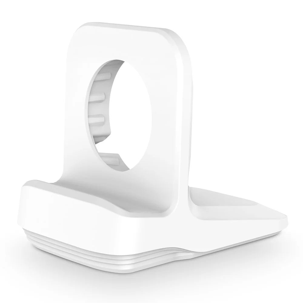 A040 For Apple Watch Silicone Charger Holder Desktop Smart Watch Charging Stand Base - White - 2