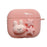 For Apple AirPods Pro Soft Durable TPU Earphone Case Cute Rabbit Stars Protective Cover with Flower Pear Handy Strap - 1